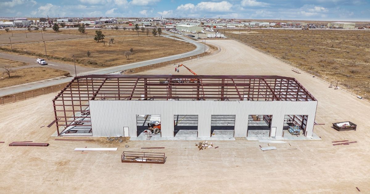 Warehouse under construction